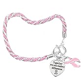 Fundraising For A Cause Breast Cancer Pink Rope Style Bracelet