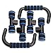 MythGeek Push up Pushup Bars Stands Handles Set for Men and Women Workout - Blue