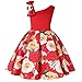 Church & Cocktail Dresses for Girls Age 13/14 - Formal Red Dress (1863)