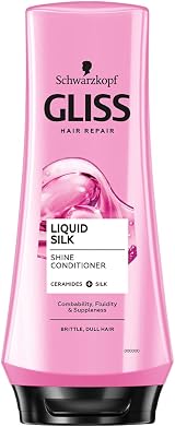 Schwarzkopf Gliss Liquid Silk Conditioner for Brittle Glossless Hair 200ml