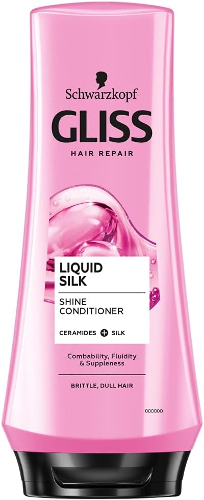 Schwarzkopf Gliss Liquid Silk Conditioner for Brittle Glossless Hair 200ml