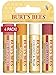 Burt's Bees 100% Natural Moisturizing Lip Balm, Superfruit - Pink Grapefruit, Mango, Coconut & Pear, Pomegranate - 4 Tubes