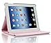 AiSMei Case for 9.7-Inch iPad 5th (2017)/ iPad 6th (2018)/ iPad Air (2015), Rotating Protective Case Cover w/Auto Wake/Sleep Function,Pink