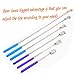 glacely (2-Pack) Bear Claws Metal Back Scratchers Portable Extendable Telescopic/Free 1 Back Scratchers and 2 Metal Earpick(Free)..