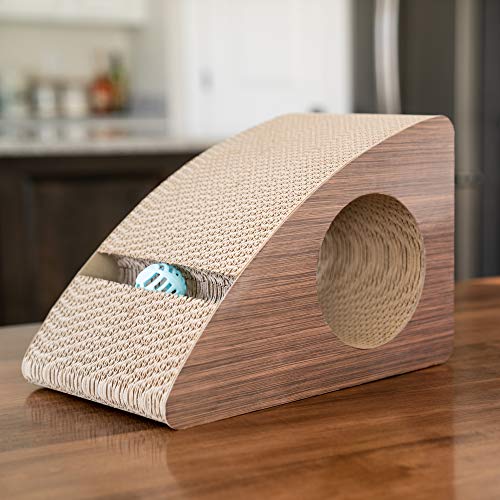 Meowtopia Cat Scratcher Unique Ramp & Lounge for Feline Scratching