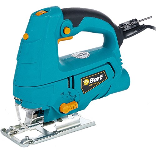 Bort BPS-710U-QL Semiprofessionelle Stichsäge 710 Watt mit Quick-Change-Spannsystem und Laserstrahl-Schnittführung