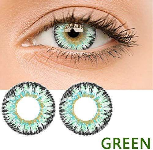 Sexy Women Multi-Color 2pcs cosmetics contact lenses Fashion Contact Lenses Cosmetic Makeup Eye Shadow Eyes Cosmetic Makeup