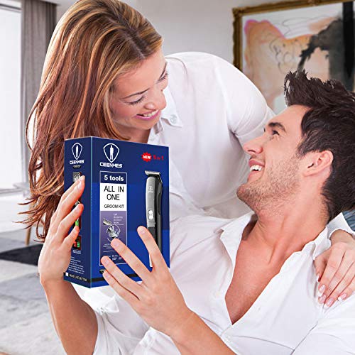 Ceenwes Beard Trimmer Hair Clippers Professional Mens Grooming Kit
