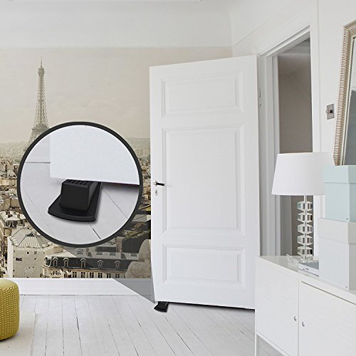 image for Door Stopper, Eoney Heavy Duty Door Stop Wedge Rubber with Finger Pinc