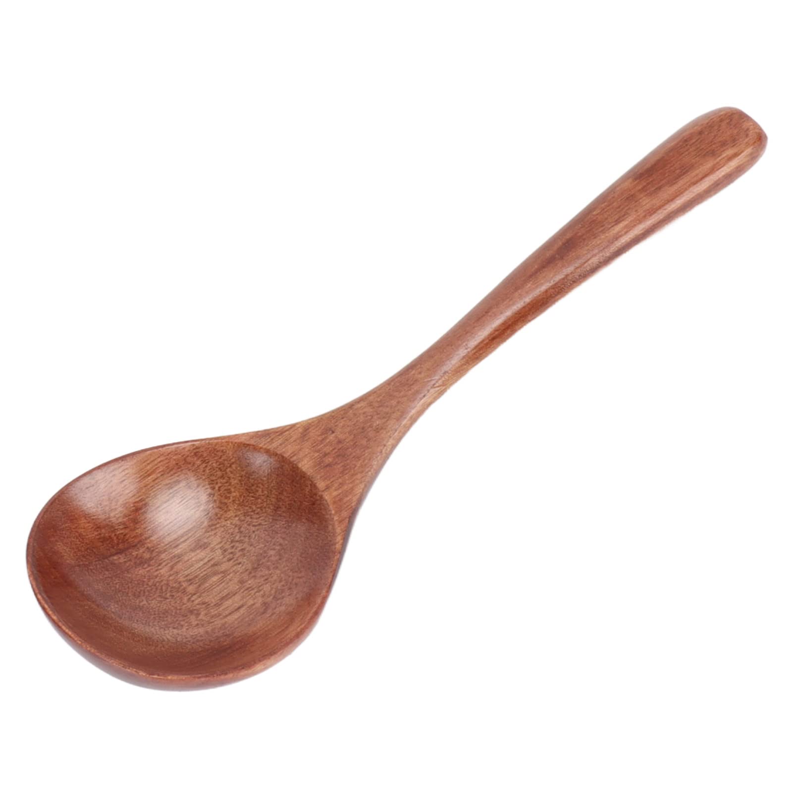 Wooden Soup Ladle, Ergonomic Handle & Natural Wood Grain, Bath Salt Scoop for Kitchen, Restaurant, Spa, Home & Gifting