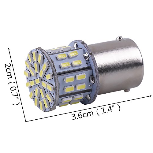 Cargo LED 10 Pcs Extremely Super Bright 1156 1141 1003 1073 BA15S 7506 LED 50 SMD 3014 Replacement Light Bulbs For RV Indoor lights 6000K Xenon White