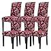 Mecerock Chair Covers for Dining Room Stretch Dining Room Chair Covers Removable Washable Dining Chair Slipcovers Christmas Parsons Kitchen Chair Covers（Set of 6，SDLW）