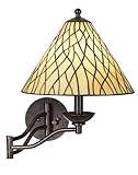 Robert Louis Tiffany Iron Vine Swing Arm Wall Lamp - Robert Louis Tiffany