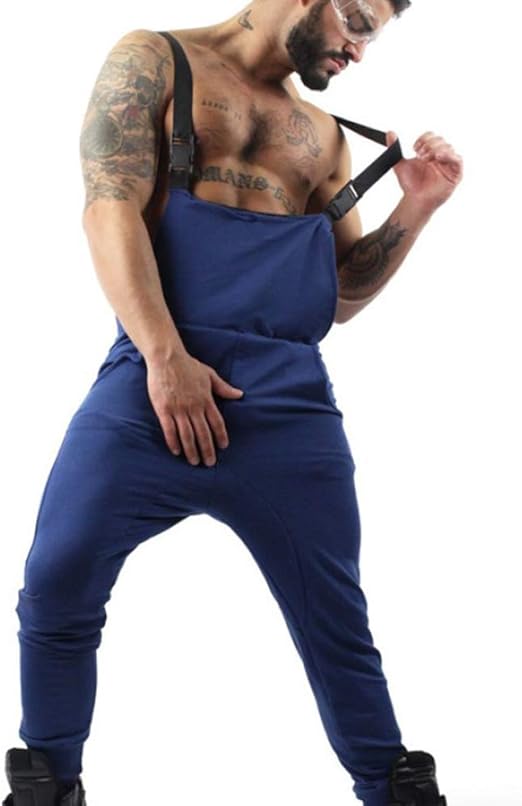 Hibasing Men S Cotton Bid Overalls Dungarees Trousers Trend