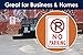 No Parking Sign with Symbol Sign, 10x7 Inches, Rust Free .040 Aluminum, Fade Resistant, Made in USA