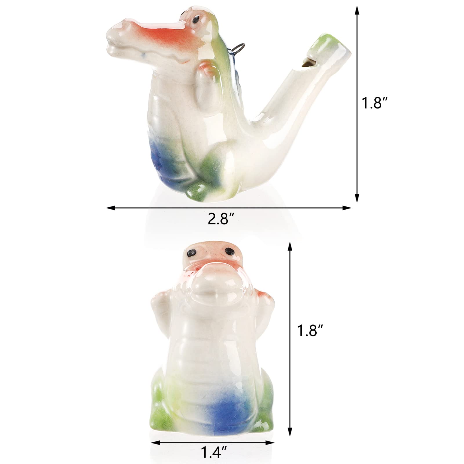 Hedume Set of 12 Ceramic Bird Whistles, Bird Water Whistles, Bird Call Whistle for Water and Bath Play Fun, Birthday Gift, Easter Gift