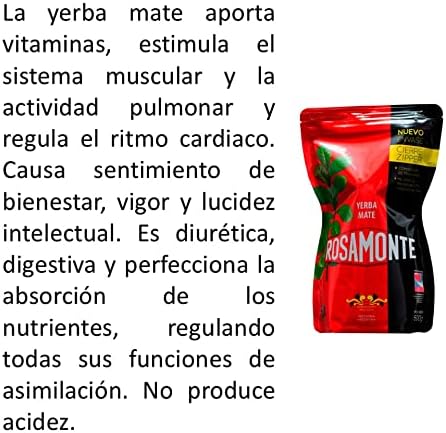 Mate Tee Rosamonte - 500g Zipper - wiederverschließbare Verpackung