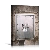 Canvas Wall Art Painted Words Bedroom Industrial Inspirational Modern Art Multicolor Neon Photography Quotes Urban - 12x18 inches