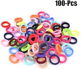 Amazon Com Zoylink 100 Pcs Baby Girl Hair Tie Elastic Hairband