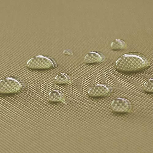 NOVELY Oxford 600d Fixed Woven 1 Lfm Polyester Fabric Waterproof Outdoor PVC Sold by the Meter Extreme Tear-Resistant Robust - Sand Beige