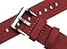 BARTON WATCH BANDS Quick Release Canvas Watch Band Straps, Crimson Red, 18mm