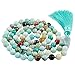 SUNYIK Amazonite Wrap Bracelet,Beaded Necklace Tibetan Buddhist Prayer Beads