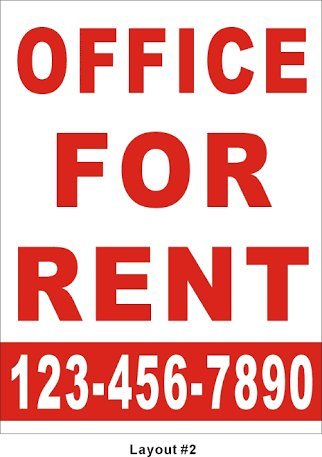 Quality Star Office For Rent Banner Flex Size 3x2 In Feet With