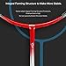 Oppum Carbon Fiber Professional 2 Player Badminton Racquets Set Super Lightweight Badminton Rackets Including 2 Rackets/1 Carrying Bag/2 Overgrips