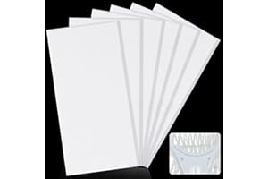 Sotiff 6 Pack Lacrosse Ball Stop Pads Pro Lacrosse Head Stoppers 2 x 4 Inch Adhesive Ball Head Sticker for Bounce Reduce Off Shaft