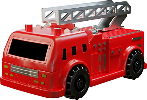 Magic Inductive Truck [Follows Black Line] Magic Toy Car for Kids & Children - Best Toddler Toys MINI Magic Pen Inductive Fangle Kids Fire Truck Follow [Red Fire Truck] - Thumbnail 3