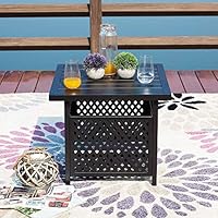 Mua Sunlife Patio Umbrella Base Stand Outdoor Side Table With Umbrella 1 5 Inches Hole Pe Resin Wicker Tren Amazon Má»¹ Chinh Hang 2020 Fado