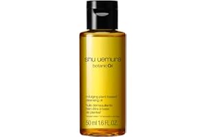 shu uemura Botanicoil Indulging Cleansing Oil, Makeup Remover and Facial Cleanser Infused with Plant Extracts, Suitable for Sensitive Skin