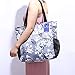 ESVAN Original Floral Water Resistant Large Tote Bag Shoulder Bag for Gym Beach Travel Daily Bags Upgraded