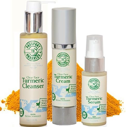 Clear Face Turmeric Cream Set by Passport to Organics