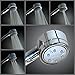 WantBa High Pressure Chrome 5 Setting Massage Spa Shower Head Combo with 6 Ft Shower hose and Handheld shower Dual 3-way-combo (Rainfall Fixed Wall Mount/Handheld Showerhead, diverter, shower hose)