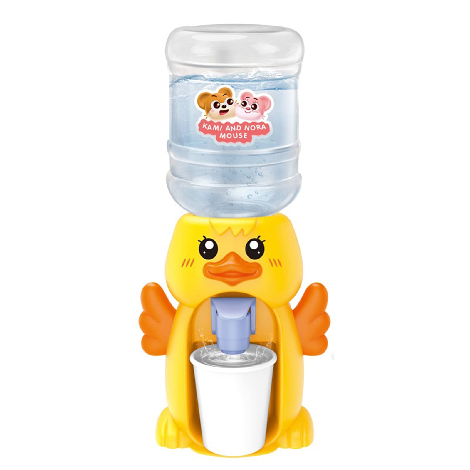 Photo 1 of LUOZZY Mini Water Dispenser Toy for Kids Simulation Animal Water Machine Toy for Kids Water Dispenser Dollhouse Toy (Duck)