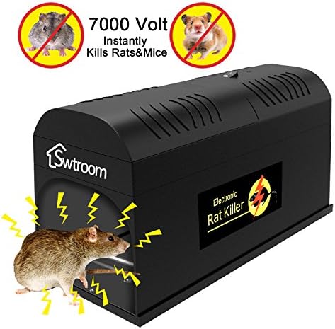 Electronic Mouse Trap, Rat Trap, Safe Way to Kill Mice &amp; Rats, Small Squirrels and Other Similar Rodent.Using Humane Exterminating - Best Pest Control By Swtroom