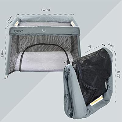 flisko 2 in 1 travel crib