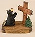 DEMDACO Pray Black Bear 5 x 5.5 Hand-cast Resin Figurine Sculpture