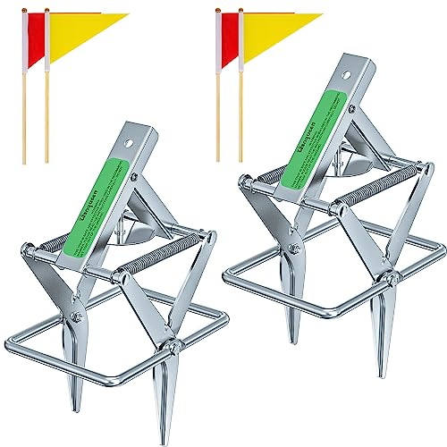 Photo 1 of 2 Pack Mole Traps That Kill Best, Scissor Mole Traps for Lawns Vole Trap Outdoor Use, Vole Trap Easy to Set Galvanized Steel Reusable Quick Capture Gopher
