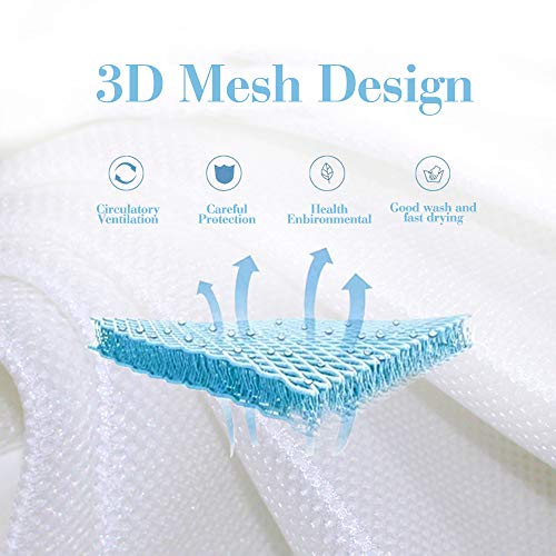 MBQMBSS Crib Bedding Bumper Set of 2 Baby Crib Bumper Mesh Adjustble Breathable Mesh Crib Liner Cotton Mesh Bumpers for Baby Crib 11.8'' x 134''&11.8'' x 63'' (Grey)