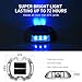 JACKYLED Solar Driveway Marker Lights 8-Pack - Outdoor IP68 Waterproof LED Bright Blue Step Lights for Pathway, Sidewalk, Boat Deck, Stair, Yard, Ground