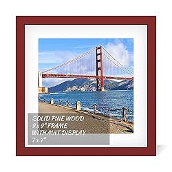 9x9 inch Wood Picture Frame for Wall Hanging or