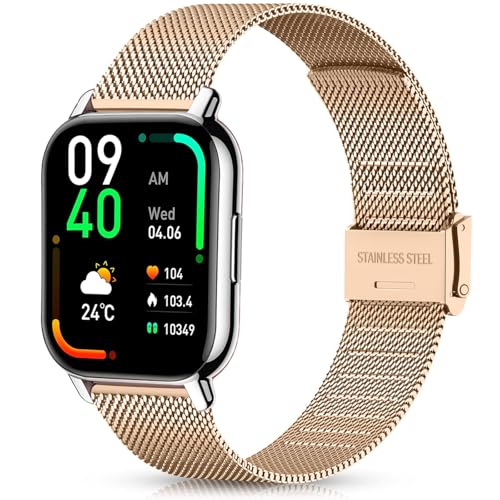 Harikiri Metal Straps Compatible with Popglory P66,22mm Stainless steel Strap for Nerunsa P66D,Donerton T50S/T50H,TOOBUR/ENOMIR/Yoever/Gydom/Poounur/RUIMEN IDW13/IDW16/IDW18/IDW19/BW0/LW51/LW11/LW83