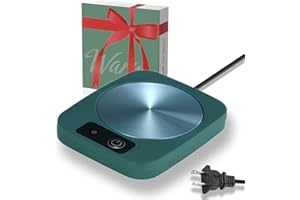 Coffee Mug Cup Warmer Coaster for Coffee Tea Cocoa Milk Food Fruits Candle, Aluminum Metal Panel, Safe Reliable, Green (4" x 