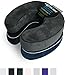World's Best Cushion-Soft Memory Foam Neck Pillows Variety Pack, Charcoal and Navy