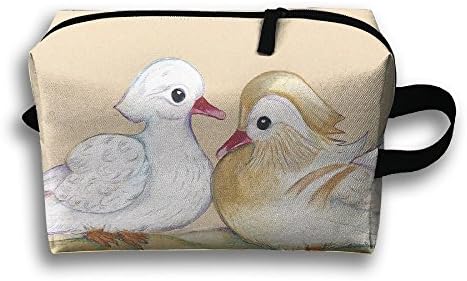 Cartoon Mandarin Duck Storage Cosmetic Case Travelling Makeup Bags For Women