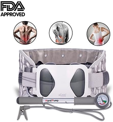 Patented FDA Guaranteed New Medical Waist Lumbar Traction Device Portable Home,Therapy Unit Provide Relief for Fatigue Back Pain and Soreness,Lower Limb Numbness and Pain (M（30“-38”）)