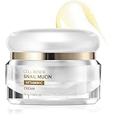 MISSHA Cell Renew Snail Mucin Vitamin C Cream 1.69 Fl oz, Hydrating Snail Mucin, Korean Skin Care for Improved Skin Texture & Youthful Glow, Korean Moisturizer, Kbeauty, Paraben Free
