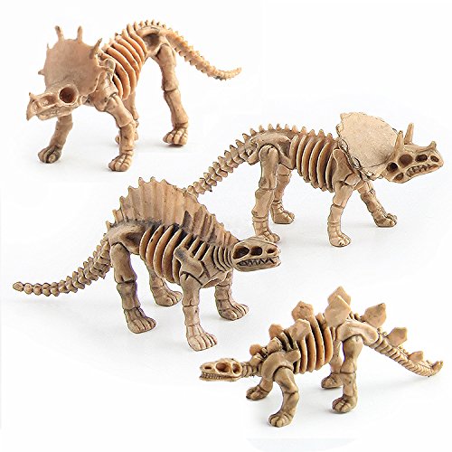 Dinosaur Skeleton Fossils Assorted Bones 12 PCS Figures Toys For Kid
